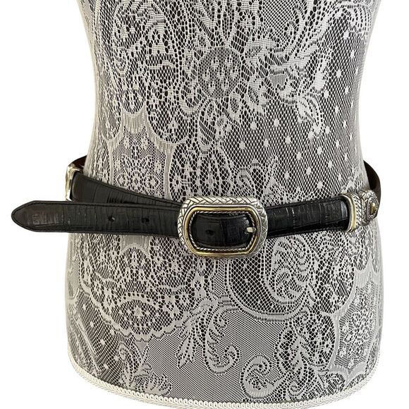 Az Tex Marcus Two Tone Reversible Western Leather Belt Size 32 main image 2
